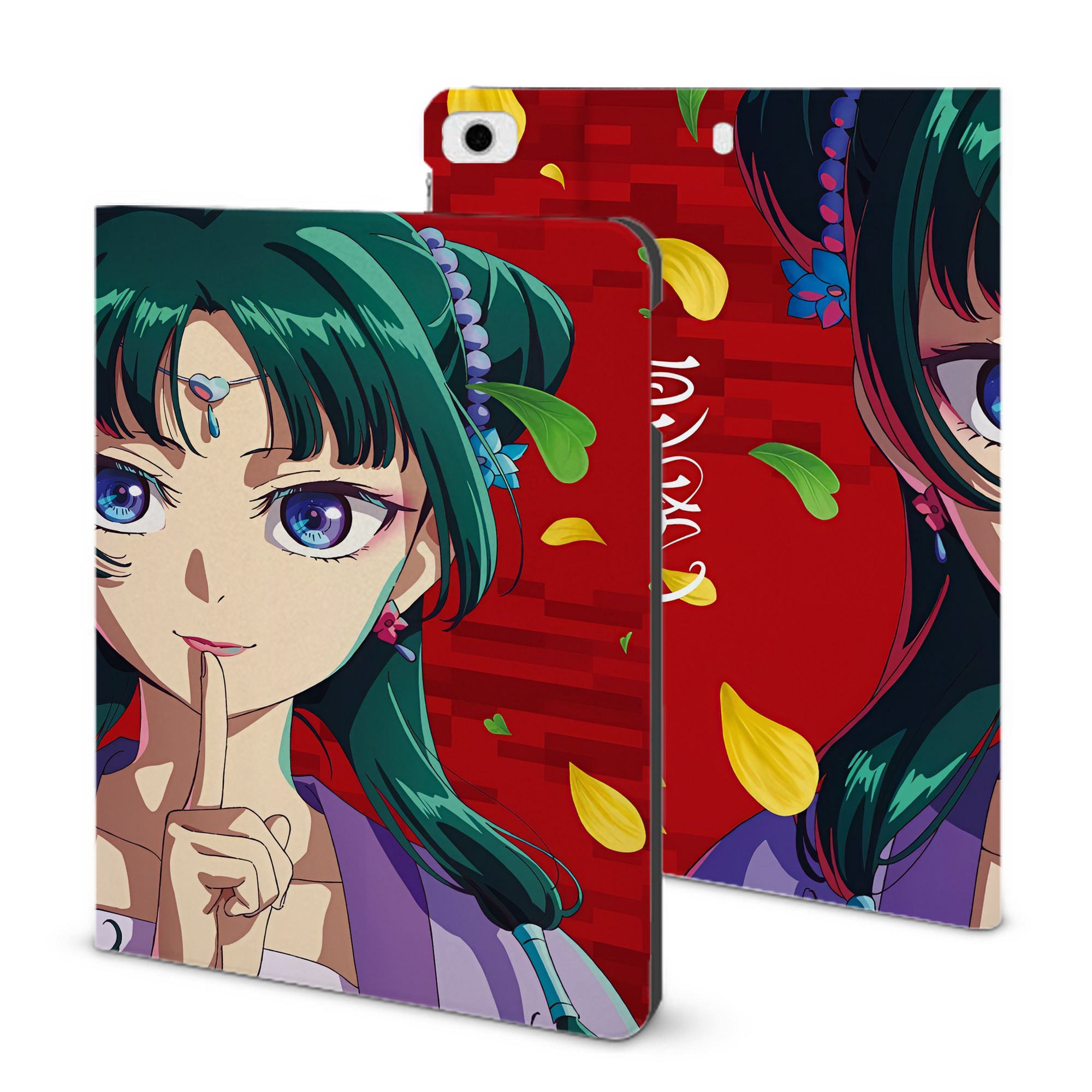（画像用） 薬屋のひとりごと The Apothecary Diaries IPad ケース ブック型 PUレザー TPU 耐衝撃 軽量 薄型 ペン収納なし 全面保護 IPad 各モデル対応